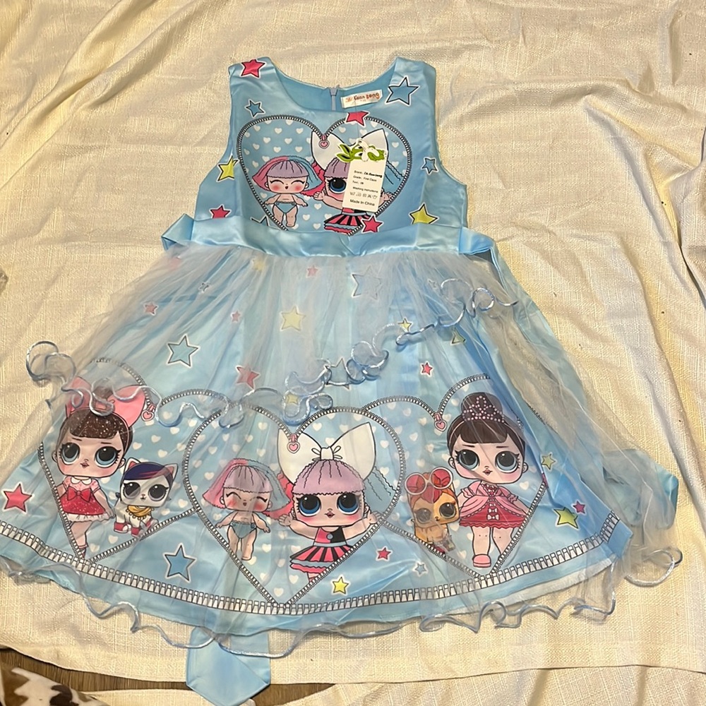 Girl baby blue LOL dress